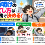 夜勤明けの過ごし方は次の勤務で決める！寝る時間の目安と寝れないときの対策