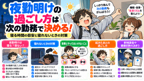 夜勤明けの過ごし方は次の勤務で決める!寝る時間の目安と寝れないときの対策