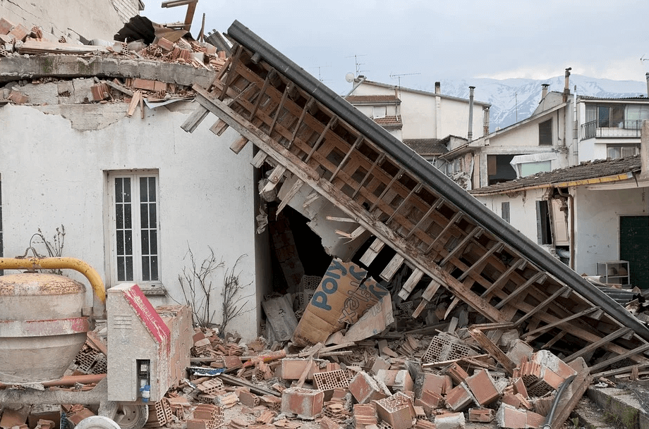 震災時の　光景
